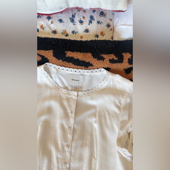 Reformation Valetta Two Piece In White, brand new, never worn, no flaws. - Picture 15 of 16